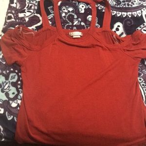 I’m selling a dark orange blouse. only worn once.